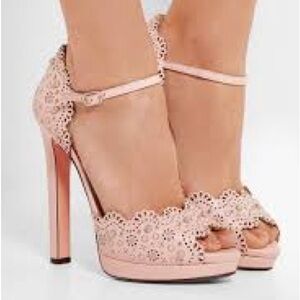 Alexander McQueen | Studded laser-cut leather sandals